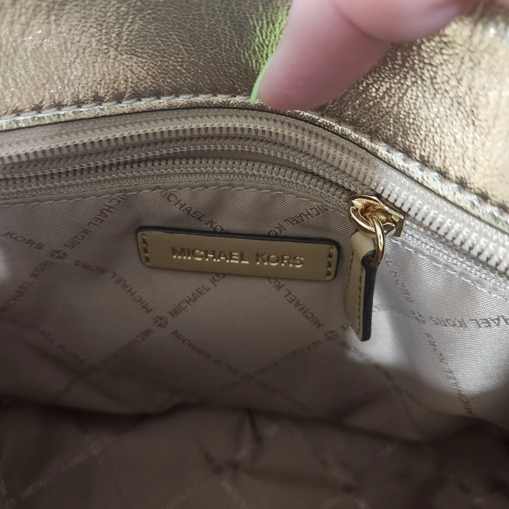Michael Kors Small Gold Tote Bag
